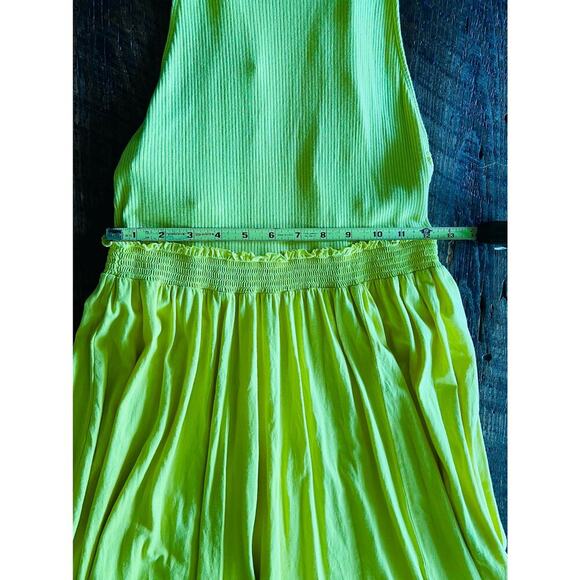 Anthropologie Daily Practice Jump High Yellow Maxi Cutout Sundress Size … - Picture 11 of 11